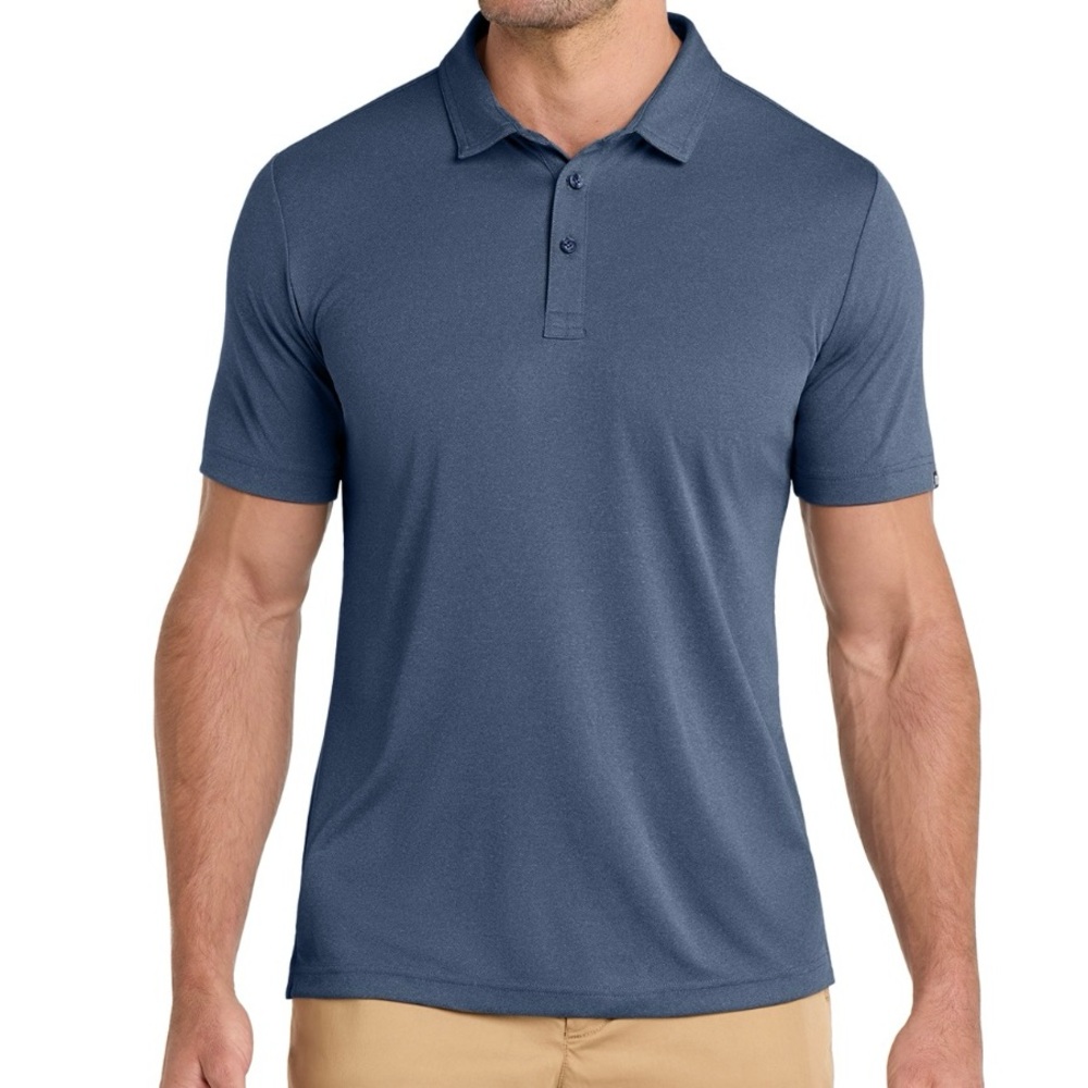 Travis Mathew Polo Shirt Men XL Gray Performance Golf Short Sleeve 2024 EUC Logo